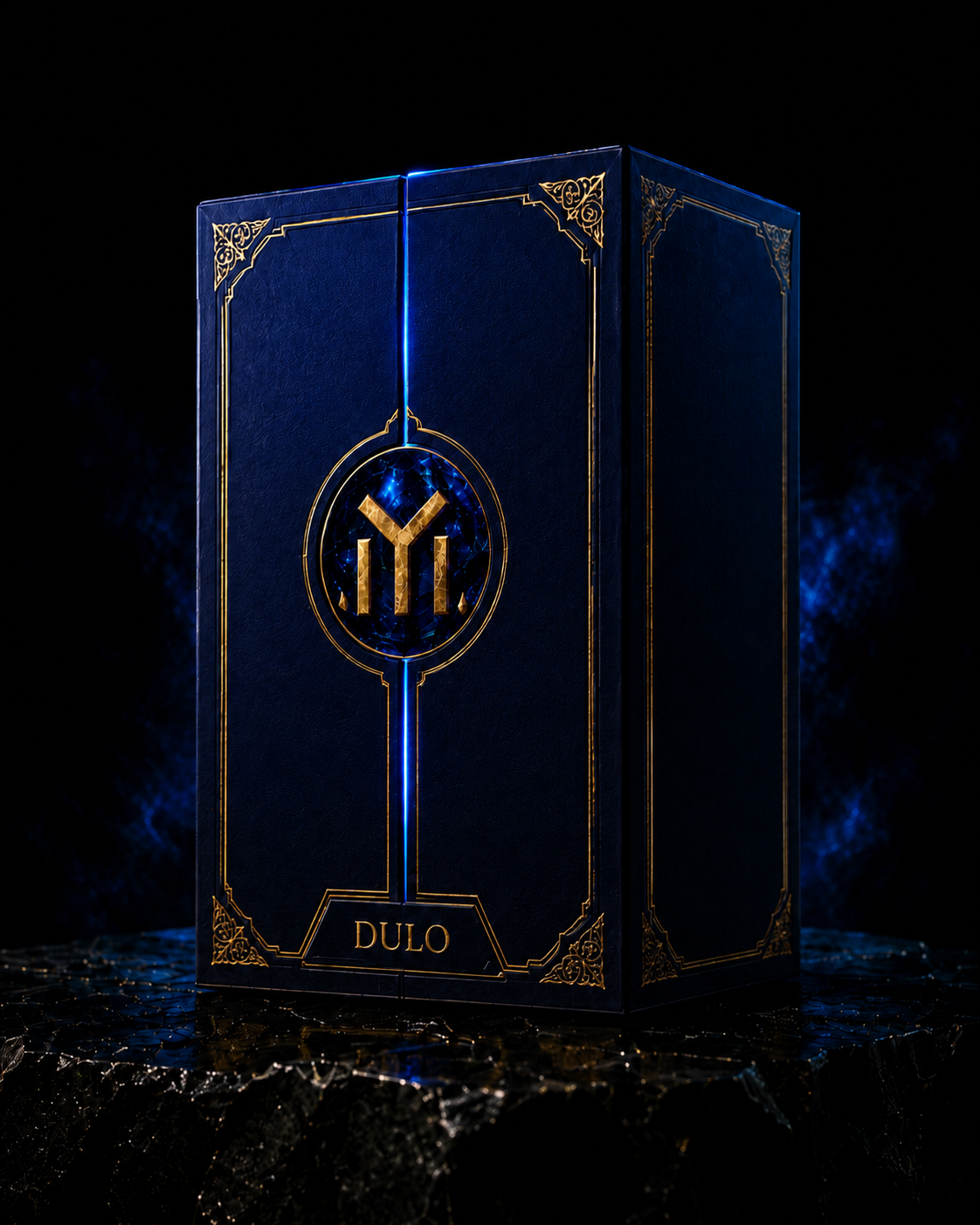 Ascendant Seal blue and gold presentation box